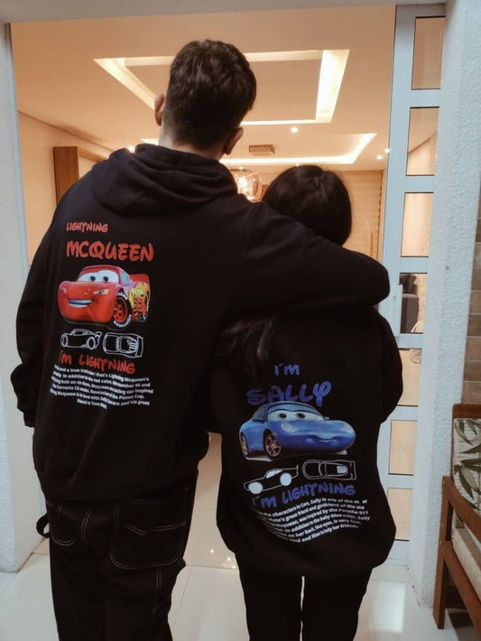 Personalized Trending Couple Hoodie – Custom Printed