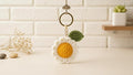 Handmade Crochet Daisy Keychain for Women & Girls