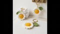 Handmade Crochet Daisy Keychain for Women & Girls