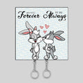 Always Together Couple Keychain