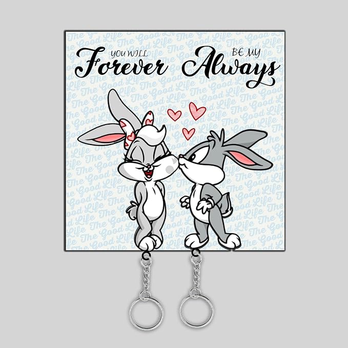 Always Together Couple Keychain