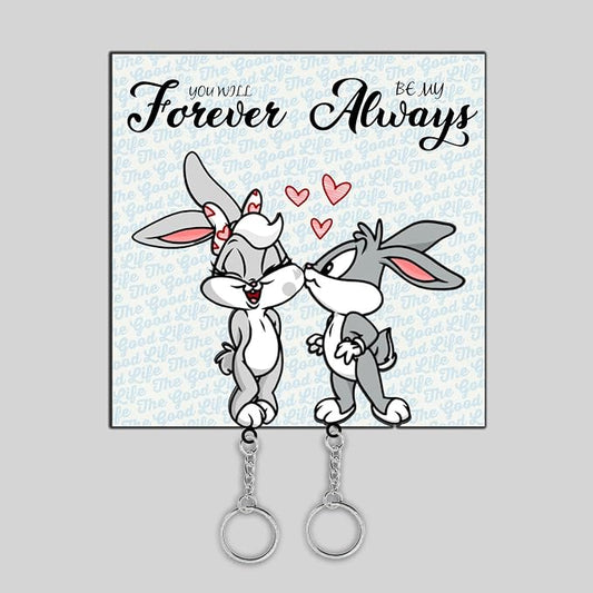 Always Together Couple Keychain
