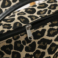 Smilebox Leopard Print Hello Kitty Shoulder Bag – Cute Plush Character Handbag for Girls, Women | Y2K Aesthetic Tote Bag