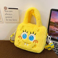 Plush Cartoon Character Handbag for Girls – Cute Furry Crossbody Bag | Sanrio & Cartoon Style Shoulder Bag