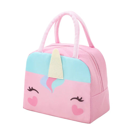 Cute Cartoon Insulated Lunch Bag for Kids & Adults | Waterproof Thermal Lunch Tote | Reusable Lunch Box Carry Bag