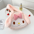 Sanrio Plush Shoulder Bag – My Melody, Kuromi & Cinnamoroll Soft Furry Handbag