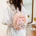 Bunny Plush Cosmetic Pouch – Cute Pink Rabbit Makeup Bag | Soft Anime Storage Pouch for Girls