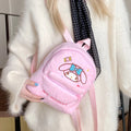 Cute Plush Mini Backpack for Girls – Hello Kitty, Kuromi & My Melody Soft Furry Kawaii Bagpack