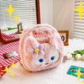 Bunny Plush Cosmetic Pouch – Cute Pink Rabbit Makeup Bag | Soft Anime Storage Pouch for Girls