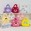 Plush Cartoon Character Handbag for Girls – Cute Furry Crossbody Bag | Sanrio & Cartoon Style Shoulder Bag