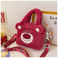 Plush Cartoon Character Handbag for Girls – Cute Furry Crossbody Bag | Sanrio & Cartoon Style Shoulder Bag