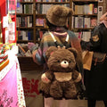 Teddy Bear Backpack – Cute Plush Soft Toy School Bag for Girls | Korean Style Bear Shoulder Bag | Aesthetic Travel Backpack