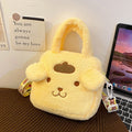 Plush Cartoon Character Handbag for Girls – Cute Furry Crossbody Bag | Sanrio & Cartoon Style Shoulder Bag