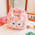 Bunny Plush Cosmetic Pouch – Cute Pink Rabbit Makeup Bag | Soft Anime Storage Pouch for Girls