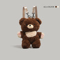 Teddy Bear Backpack – Cute Plush Soft Toy School Bag for Girls | Korean Style Bear Shoulder Bag | Aesthetic Travel Backpack