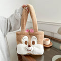 Cute Bunny Plush Tote Bag for Girls | SmileBox Soft Fur Handbag | Cartoon Rabbit Shoulder Bag | Aesthetic Korean Style Tote Purse