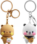 Heart to Heart Couple Keychain
