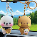 Heart to Heart Couple Keychain