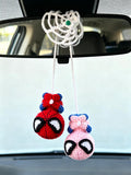 3 in 1 spiderman Pattern keychain