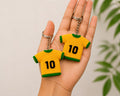 Crochet Football Jersey Keychain