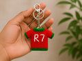 Crochet Football Jersey Keychain