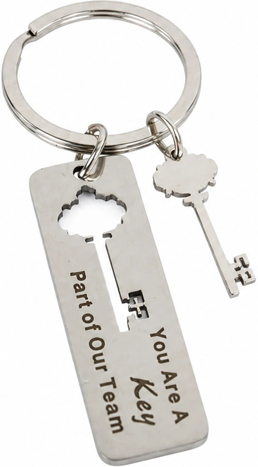 Lock & Key Couple Keychain Set