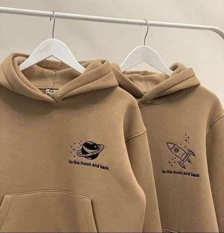 To the Moon & Back – Premium Couple Oversized Hoodies