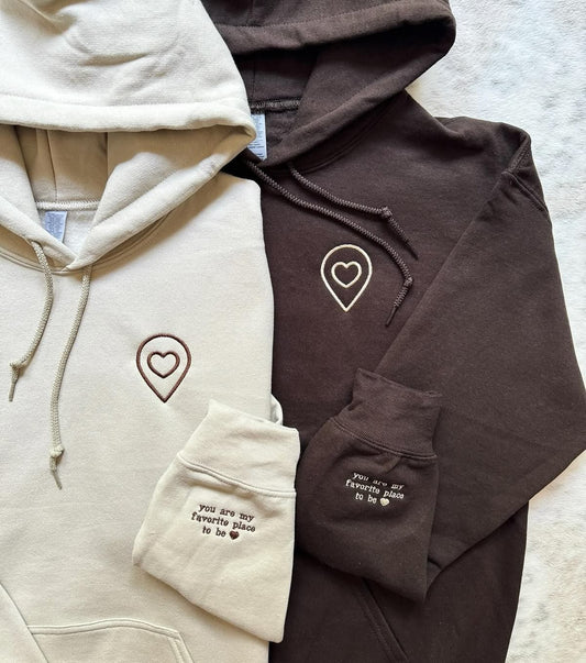You Are My Favorite Place – Couple Hoodie Set
