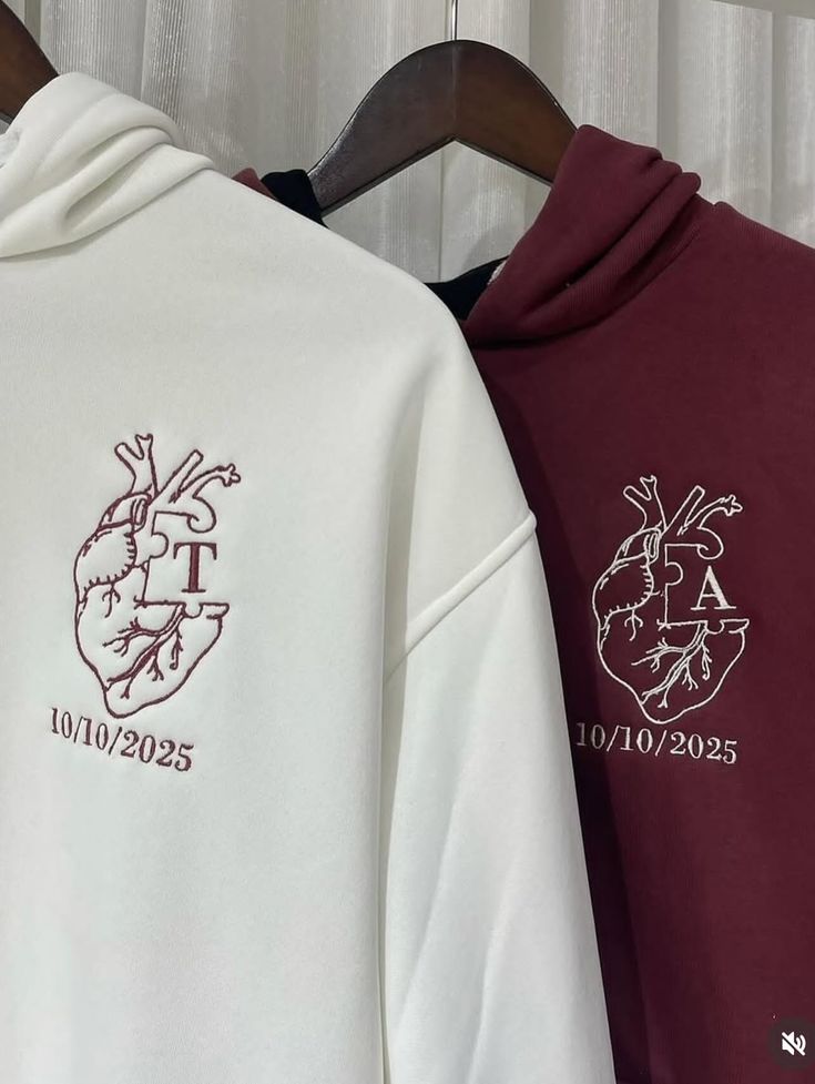 Two Hearts, One Date – Premium Couple Oversized Hoodies