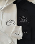 Two Peas in Love – Premium Couple Oversized Hoodies