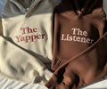 The Yapper & The Listener Couple Hoodies