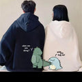 Hug Me – Cute Dino Couple Oversized Hoodies