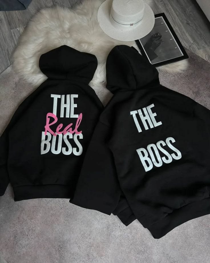 The Real Boss – Premium Couple Oversized Hoodies