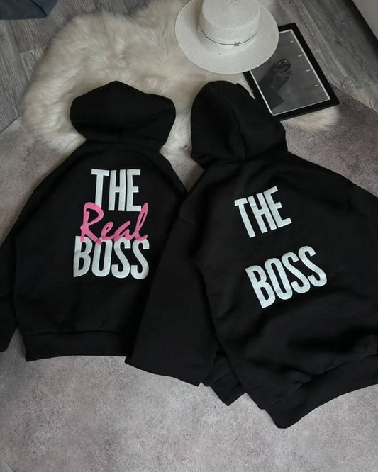 The Real Boss – Premium Couple Oversized Hoodies