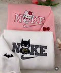 Bat & Kitty Duo – Premium Couple Oversized Hoodies