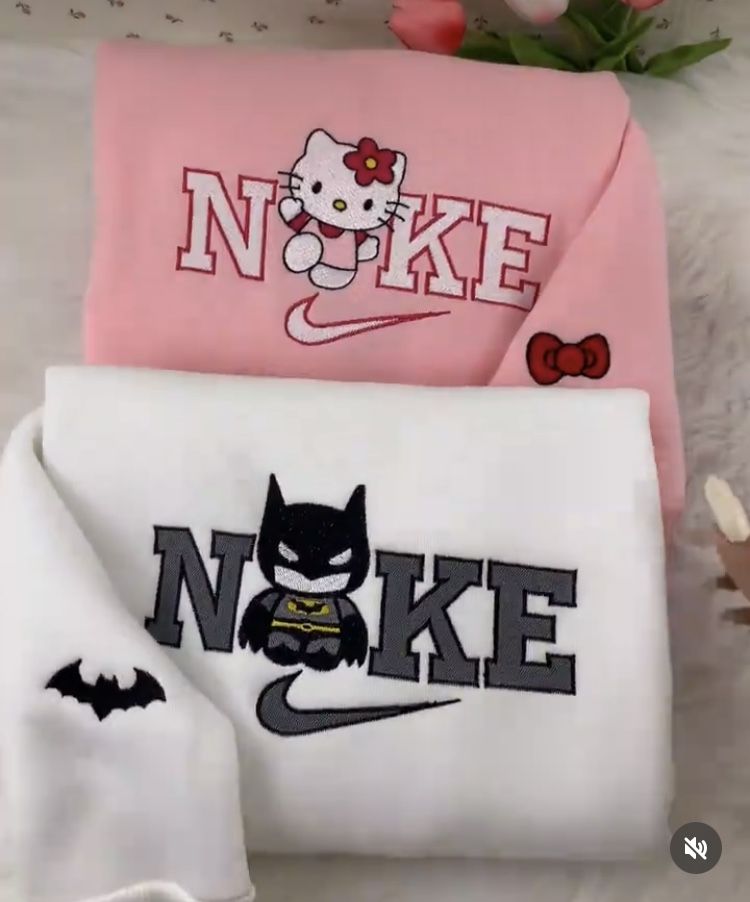 Bat & Kitty Duo – Premium Couple Oversized Hoodies