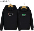 Low Battery × Fully Charged – Premium Couple Oversized Hoodies