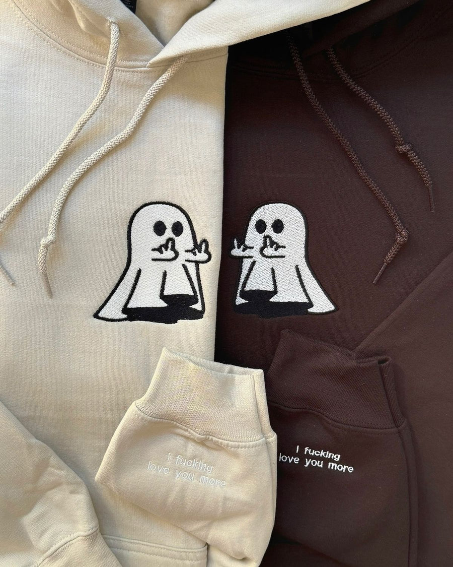 Ghostly Love – Premium Couple Oversized Hoodies
